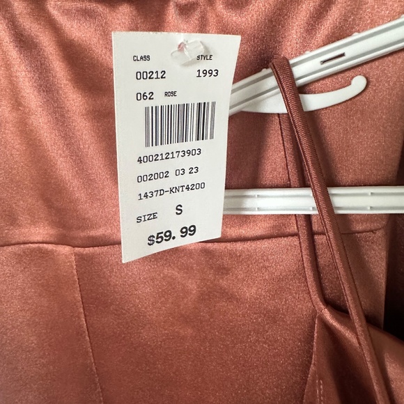 Rose Gold Satin Dresses - Picture 4 of 5